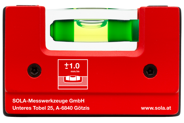 Wasserwaagen - Mini-Wasserwaagen - GO! - SOLA Messwerkzeuge GmbH