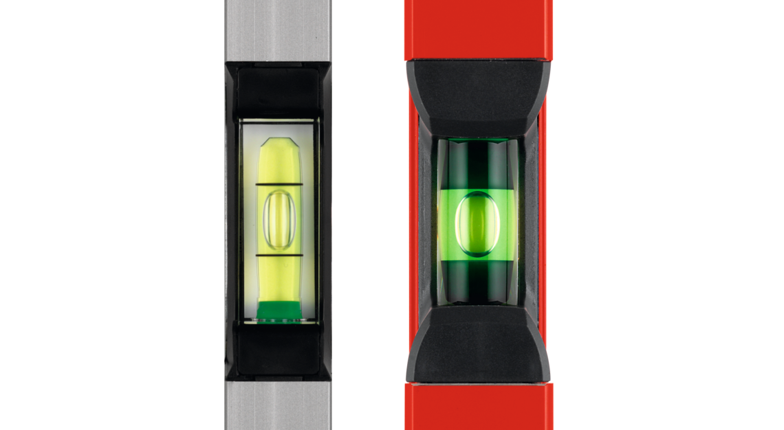 The BIG RED 24" DIGITAL, BIG RED 48" DIGITAL and BIG RED 72" DIGITAL spirit levels are fitted with the patented SOLA FOCUS vial