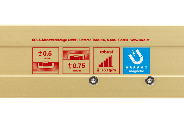 Waterpassen - Aluminium waterpassen - AZM 3 - SOLA Messwerkzeuge GmbH