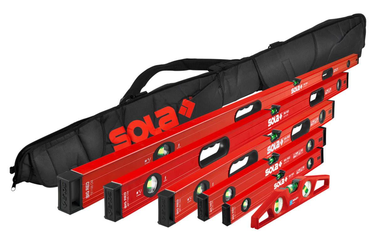 *。+Sola。* Wasserwaagen Set BIG RED COMPLETE | bei Sola.at