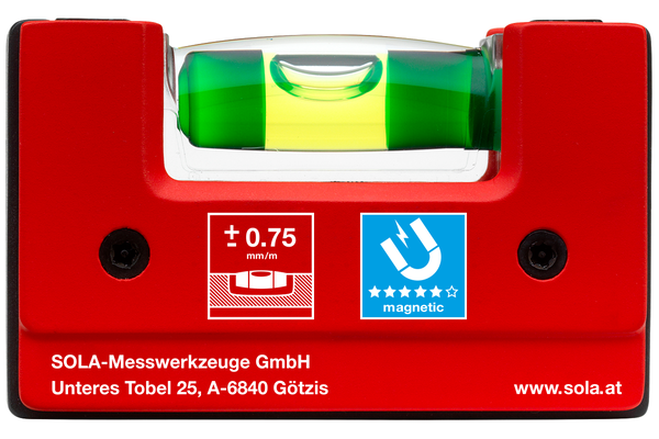 Spirit levels - Pocket levels - GO! magnetic - SOLA Messwerkzeuge GmbH