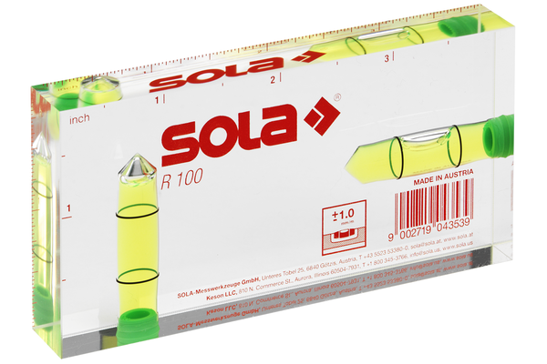 Spirit levels - Pocket levels - R 100 - SOLA Messwerkzeuge GmbH