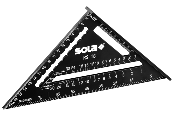 Squares / rulers - Rafter square - RS - SOLA Messwerkzeuge GmbH
